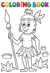 Image showing Coloring book Aborigine theme 1