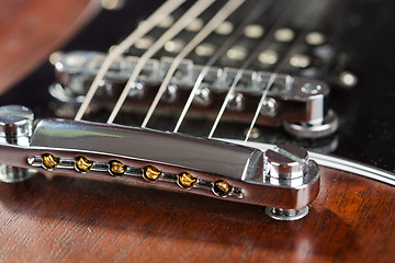 Image showing Electric guitar detail shots