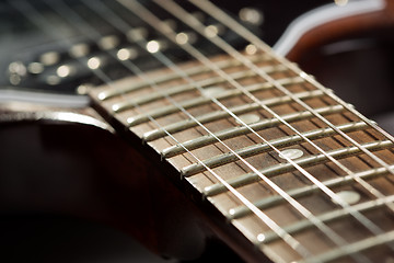 Image showing Electric guitar detail shots