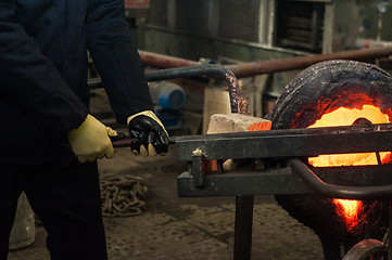 Image showing metal melting factory