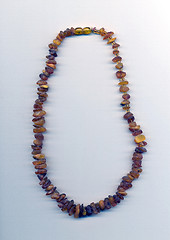 Image showing necklace made of amber