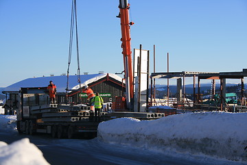 Image showing Construction work at Beitostølen