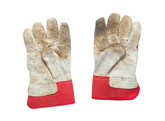 Image showing Dirty working gloves