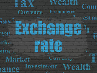 Image showing Banking concept: Exchange Rate on wall background