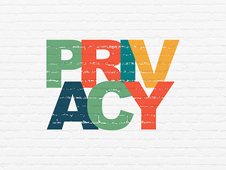 Image showing Privacy concept: Privacy on wall background