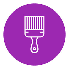 Image showing Paintbrush line icon.