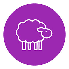 Image showing Sheep line icon.