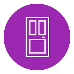 Image showing Front door line icon.