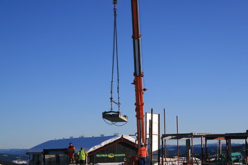 Image showing Construction work at Beitostølen