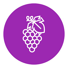 Image showing Grape line icon.