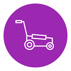 Image showing Lawnmover line icon.