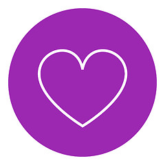 Image showing Heart sign line icon.