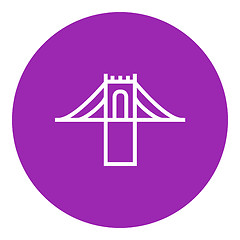 Image showing Bridge line icon.