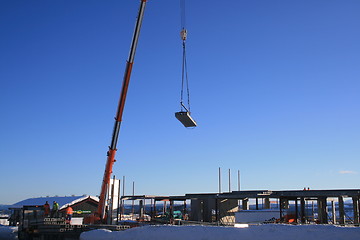 Image showing Construction work ar Beitostølen