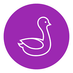 Image showing Duck line icon.