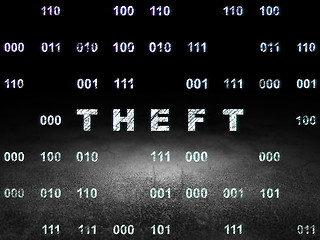 Image showing Security concept: Theft in grunge dark room