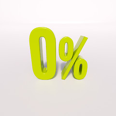 Image showing Percentage sign, 0 percent