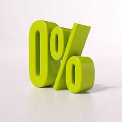 Image showing Percentage sign, 0 percent