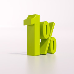 Image showing Percentage sign, 1 percent