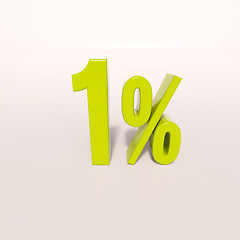 Image showing Percentage sign, 1 percent