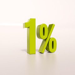 Image showing Percentage sign, 1 percent