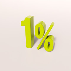 Image showing Percentage sign, 1 percent