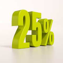 Image showing Percentage sign, 25 percent