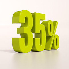 Image showing Percentage sign, 35 percent