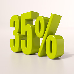 Image showing Percentage sign, 35 percent