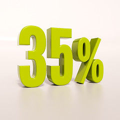 Image showing Percentage sign, 35 percent