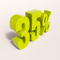 Image showing Percentage sign, 35 percent