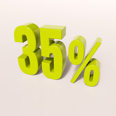 Image showing Percentage sign, 35 percent