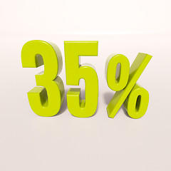 Image showing Percentage sign, 35 percent