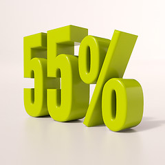 Image showing Percentage sign, 55 percent