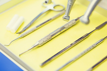 Image showing close up of dental instruments