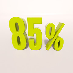 Image showing Percentage sign, 85 percent