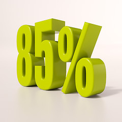 Image showing Percentage sign, 85 percent