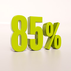 Image showing Percentage sign, 85 percent