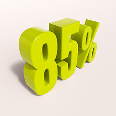 Image showing Percentage sign, 85 percent