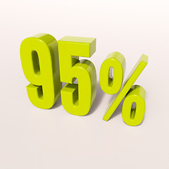 Image showing Percentage sign, 95 percent