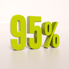 Image showing Percentage sign, 95 percent