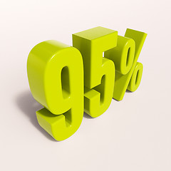 Image showing Percentage sign, 95 percent