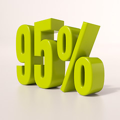 Image showing Percentage sign, 95 percent