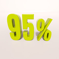 Image showing Percentage sign, 95 percent