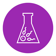 Image showing In vitro fertilisation line icon.