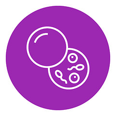 Image showing Donor sperm line icon.