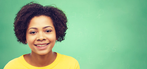 Image showing happy african american young woman face