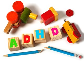 Image showing ADHD concept with toys