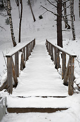 Image showing Wooden bridge