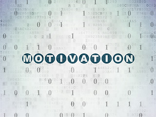 Image showing Business concept: Motivation on Digital Data Paper background